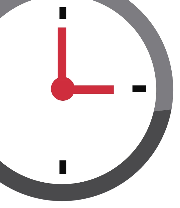 A clock displaying 3:00, symbolizing All Hours Air’s expert HVAC service—fast, honest, and available around the clock for you.